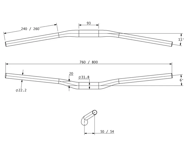 Teravail Lytho SE handlebar dimensions