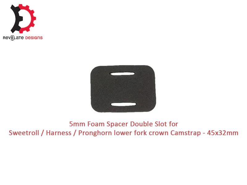 R323 - 5mm Foam Spacer - double slot camstrap - 45mm x 34mm