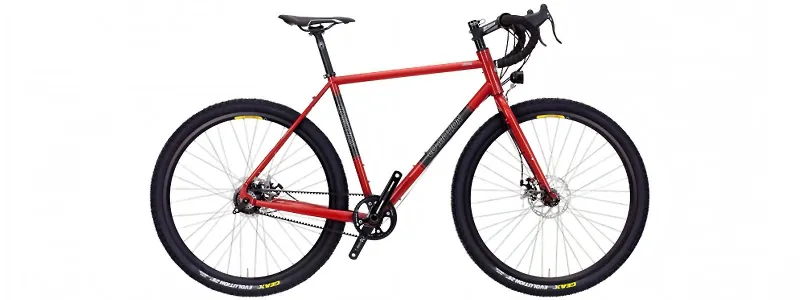 Co-Motion Divide with Rohloff Speedhub in Light Toreador Red with Pewter Panels