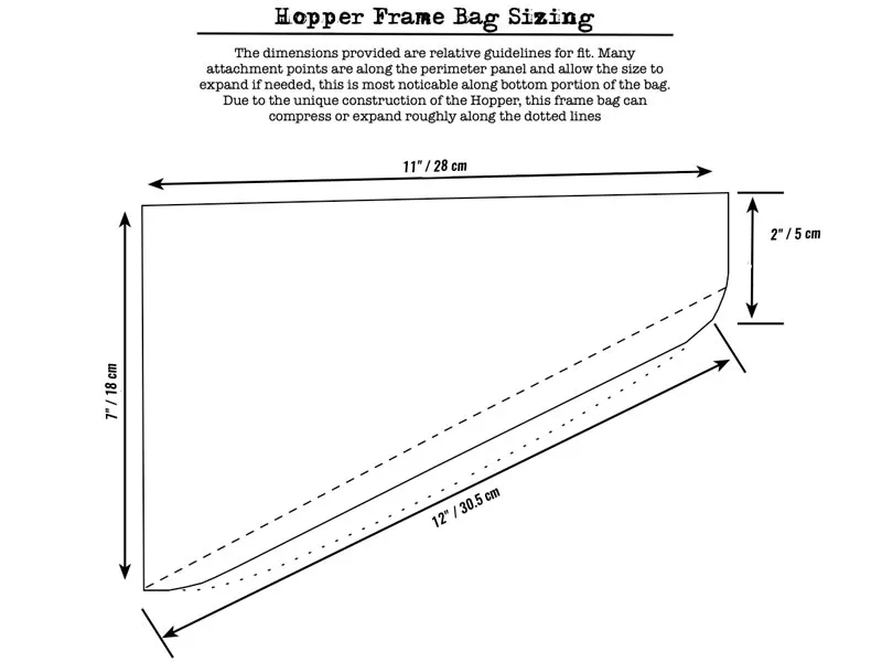 Revelate Designs Hopper frame sizing
