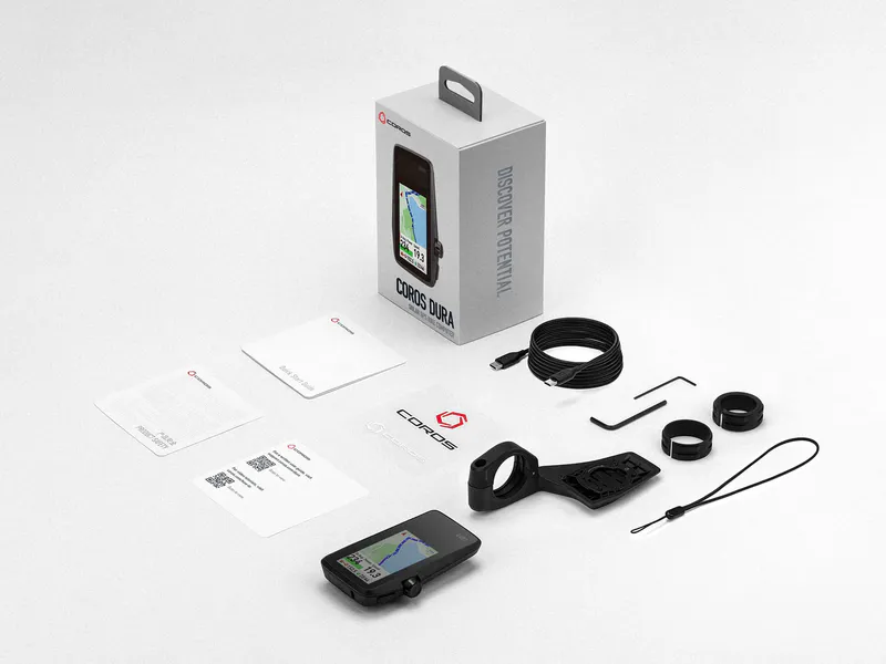 Coros Dura Solar GPS Bike Computer - what's in the box?
