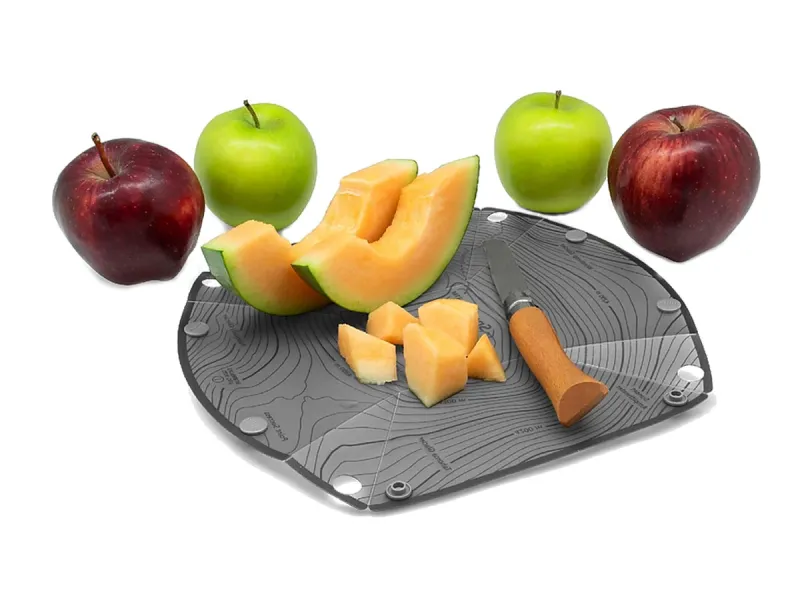 Fozzils Solo Pack used as a cutting board