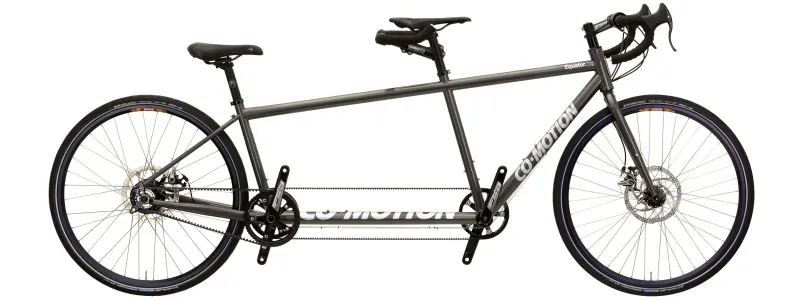 Co-Motion Speedster Rohloff in Pewter Grey - Bright Silver Team Logos