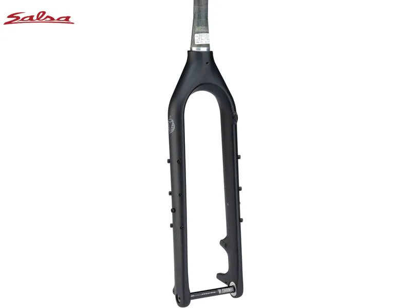 Salsa Firestarter 110 Deluxe Carbon Fork, 15x110mm Thru-Axle, Matte Black