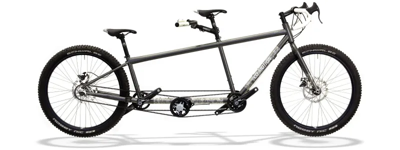 Example of Pinion P1.18 drivetrain on the Java tandem