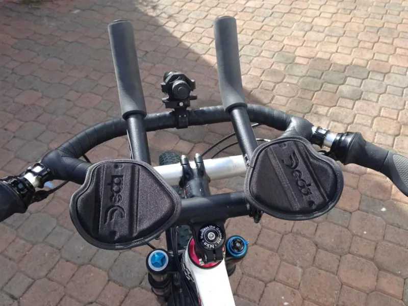 Fred bar installed with a Jones bar and aero bars