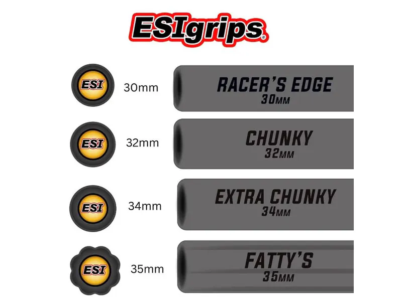 ESI Silicone Grip Size Comparison