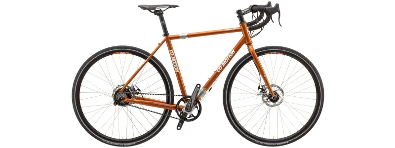Co-Motion Americano with Rohloff 14-spd hub and Co-Pilot option in Cinnamon Pearl