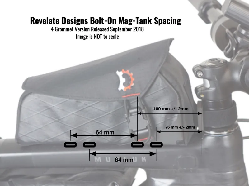 Revelate Designs Mag Tank 2000 Bolt On spacing