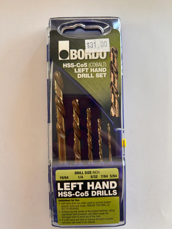 Bordo Left Hand Drill Set