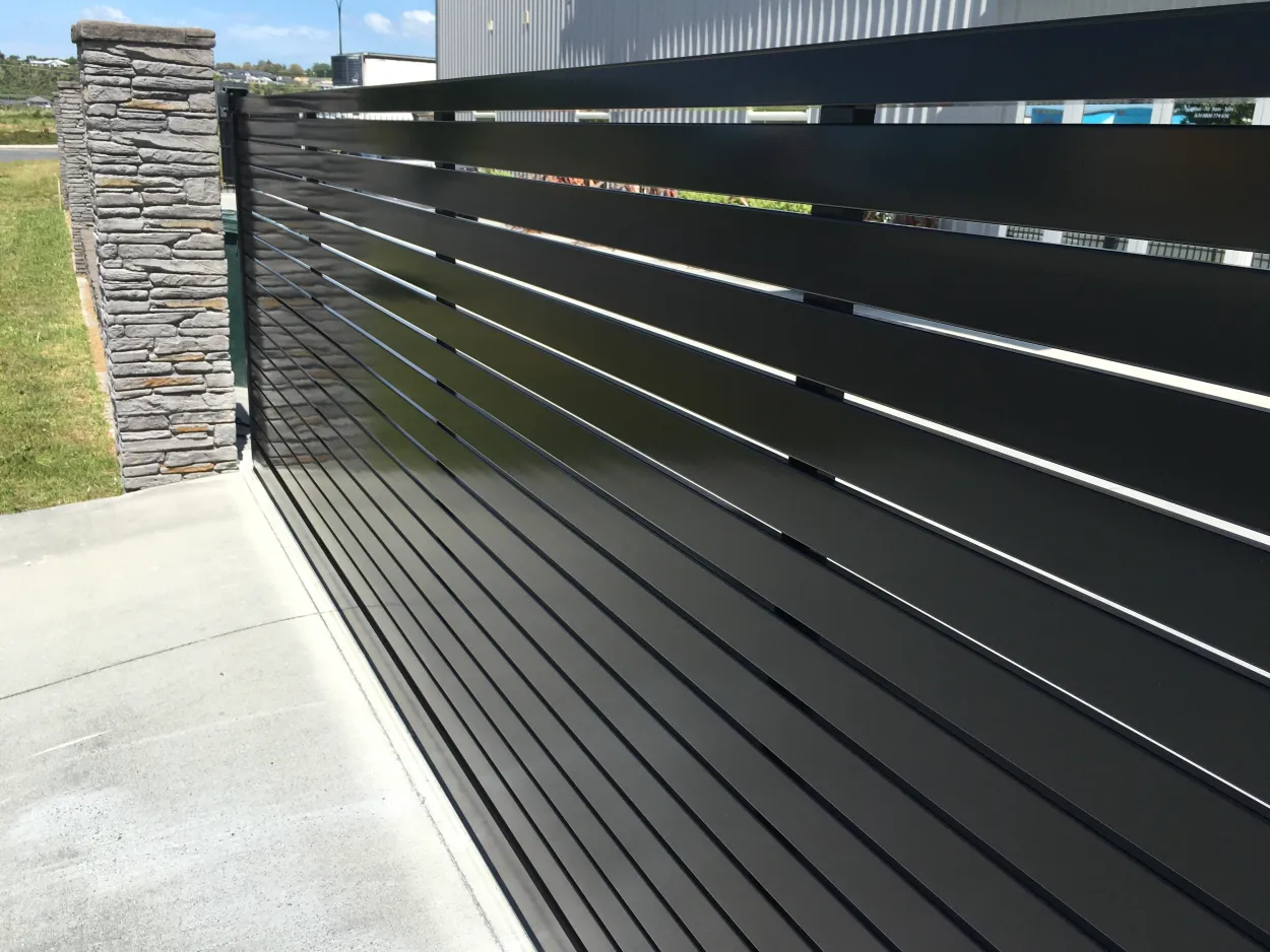 Close up of horizontal slats