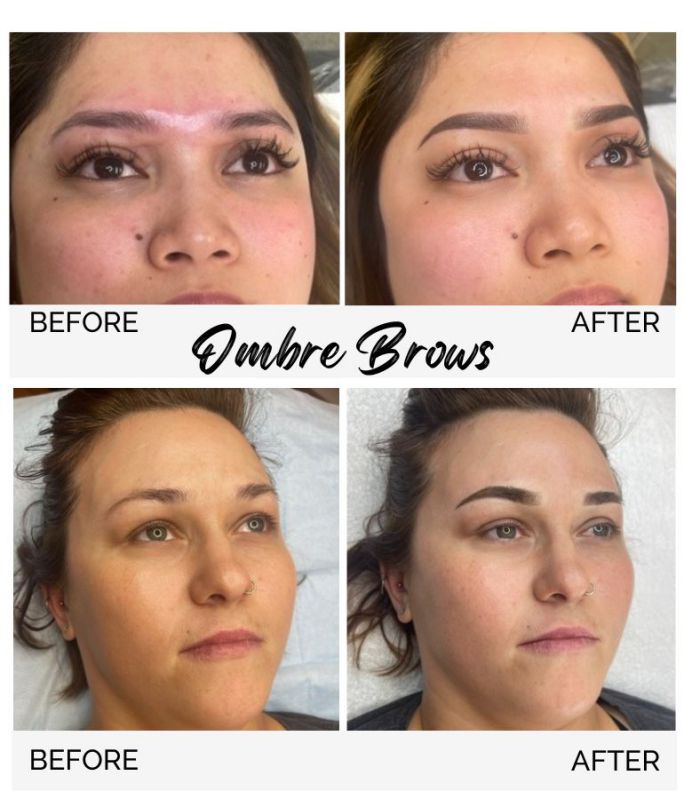 ombre brows cosmetic tattooing Nelson