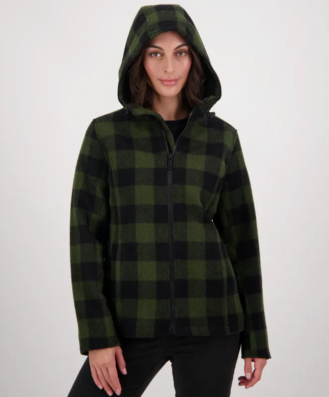 Olive/Black Check