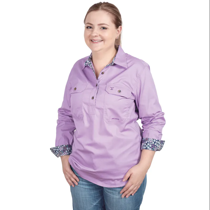 Orchid/Navy Babies Breath