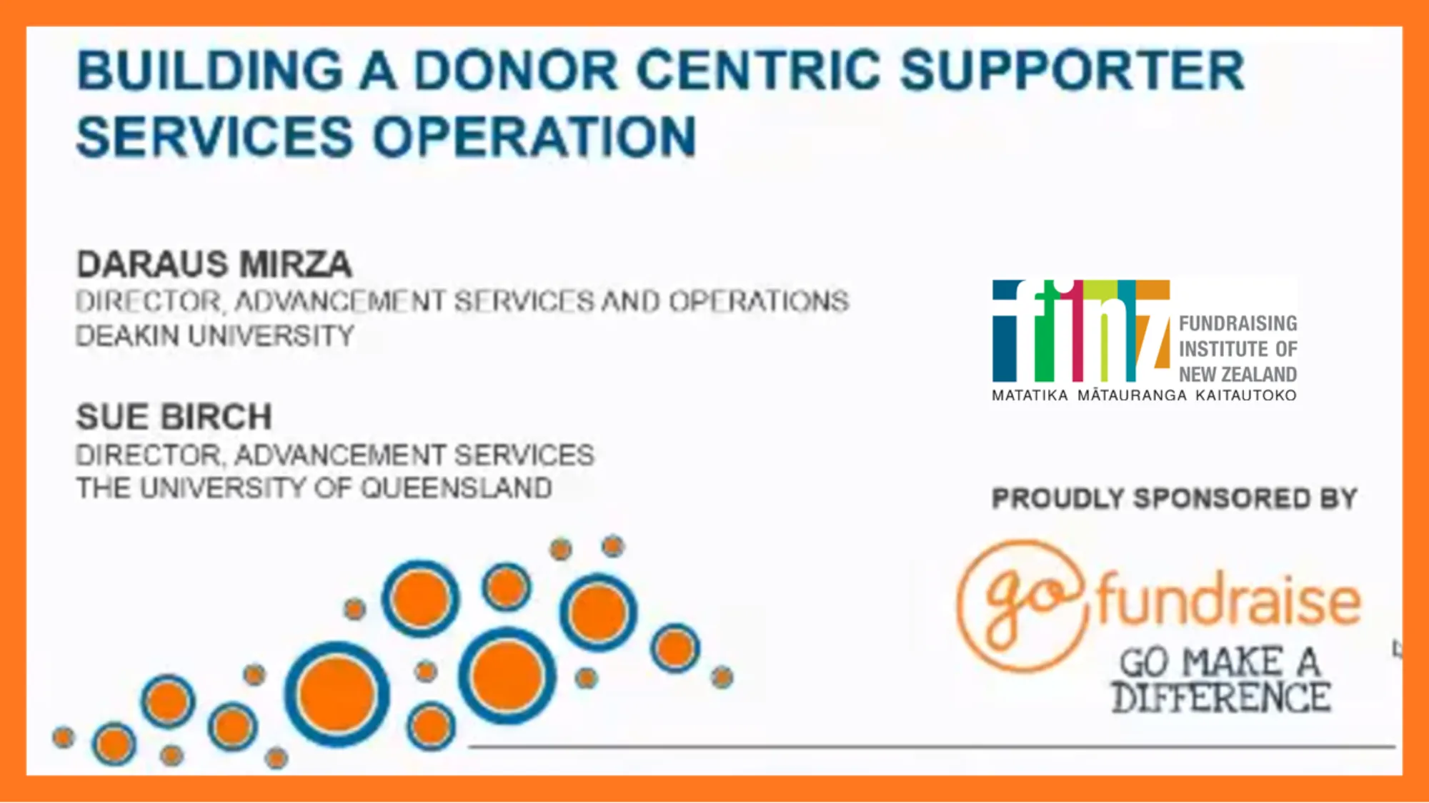 Donor Centric Support Services Webinar