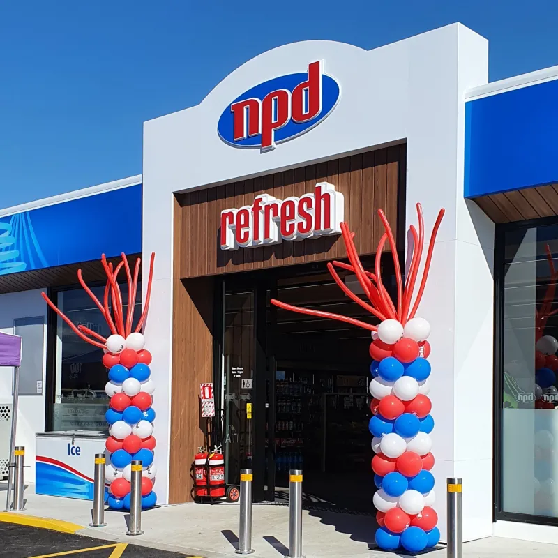 Store opening colour row columns