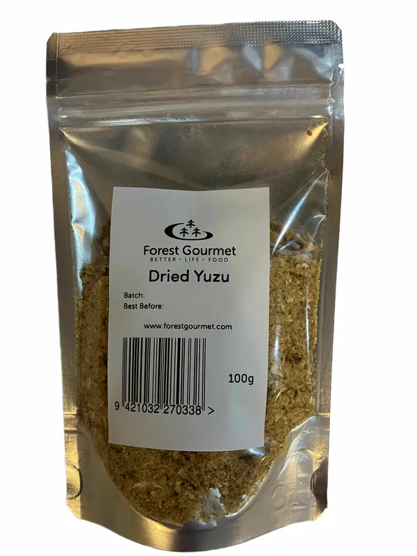 100g pouch of dried new zealand yuzu flakes