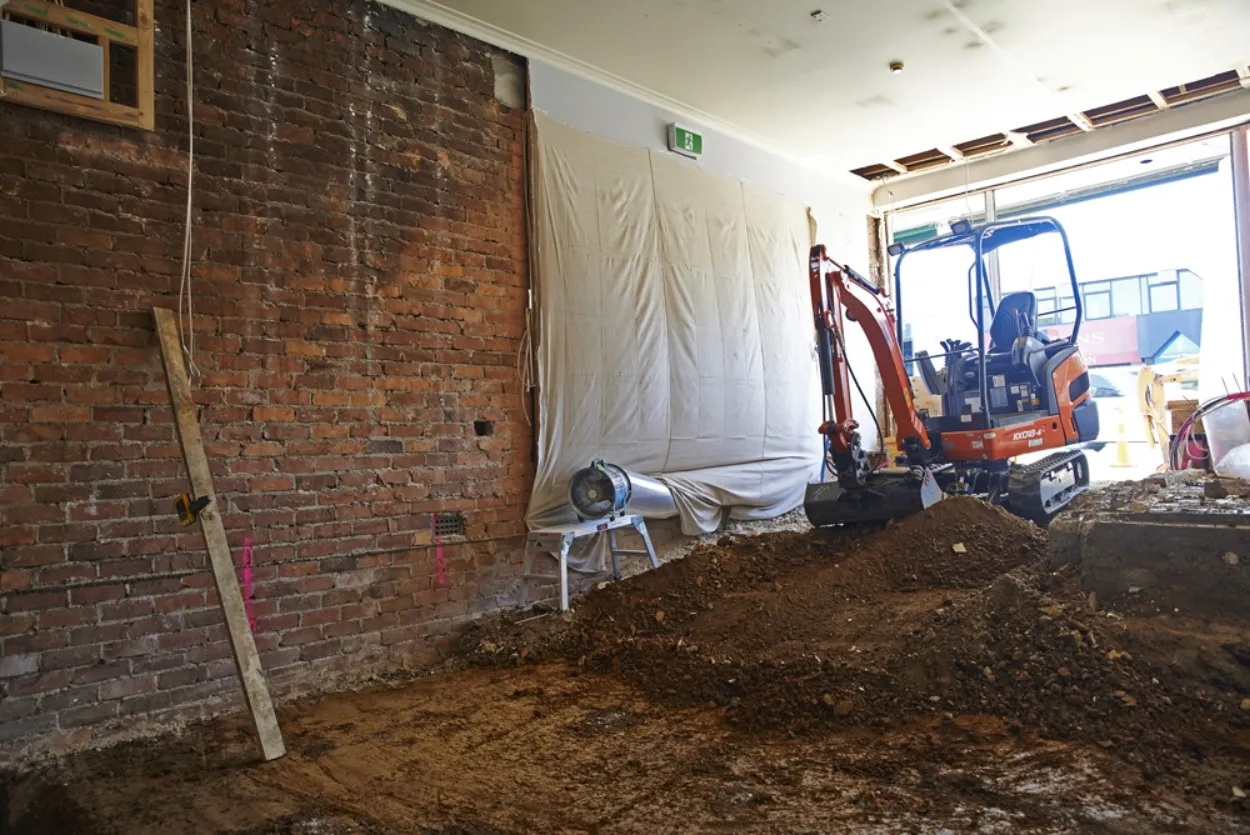 Future Trade : Commercial Renovation - Digger at Work