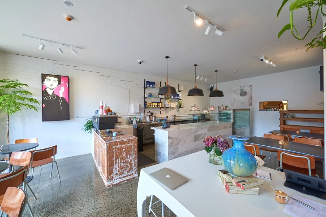 Hello Friends + Allies Cafe interior