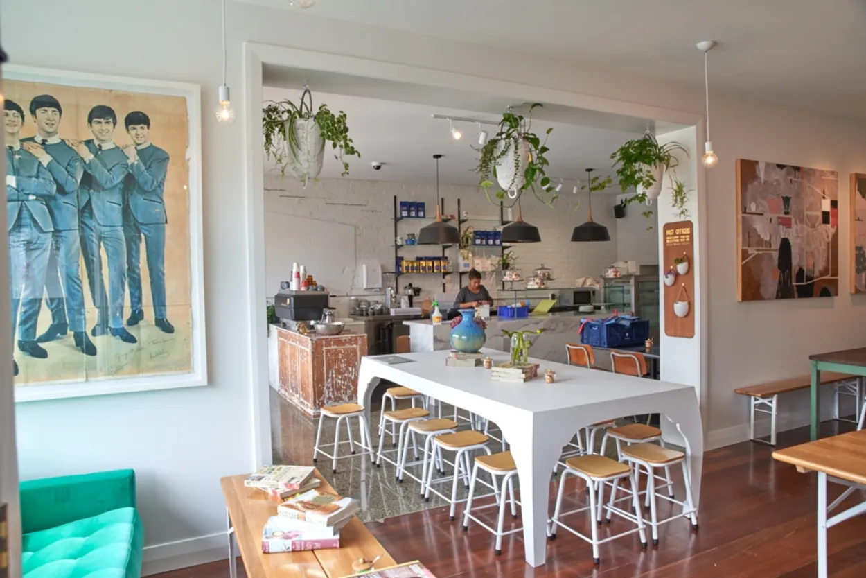 Hello Friends + Allies Cafe interior