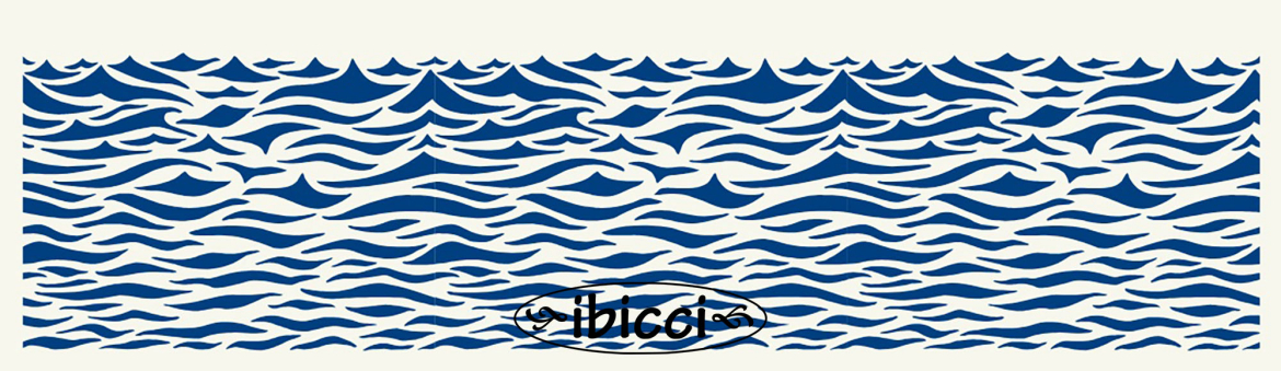 Ocean Waves stencil design showing 3 panels worth