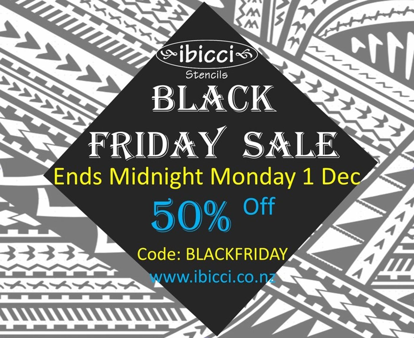 ibicci Black Friday notice