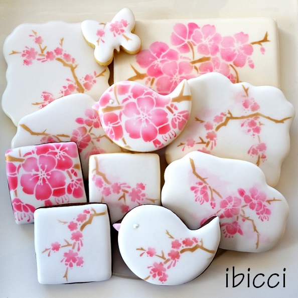 part of the ibicci cookies made with the Blossom stencils