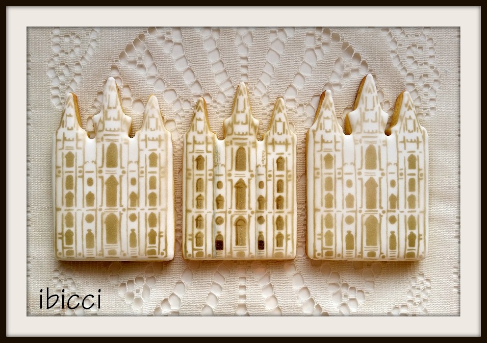 ibicci Temple cookies using the [old] Salt Lake City Temple stencil