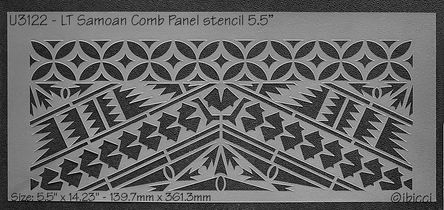 ibicci LT Samoan Comb panel stencil