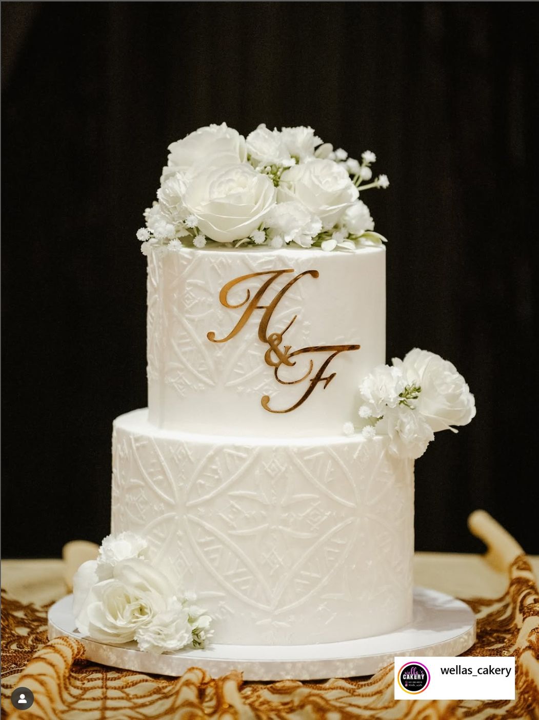 Wellas Cakery - using the LH Samoan Malu stencil