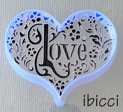 ibicci Lace Heart Draft design against Sinful Cutters Full Heart