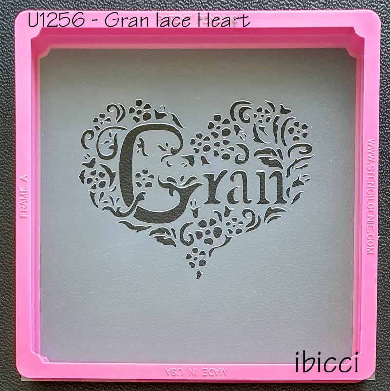 ibicci Gran lace heart stencil