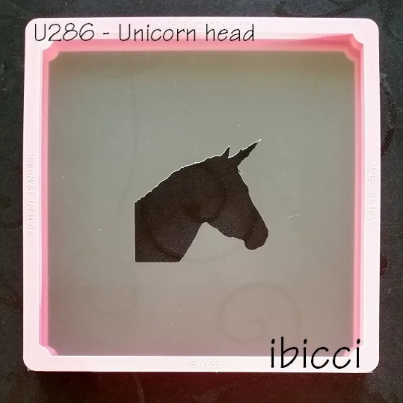 ibicci Unicorn Head stencil