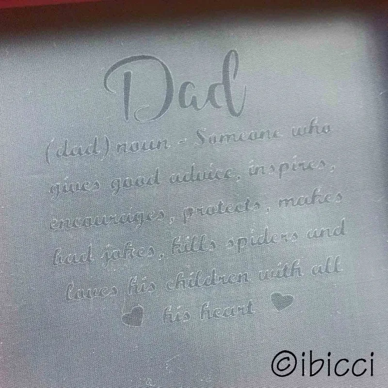 ibicci Dad Definition Mesh Stencil - Closeup