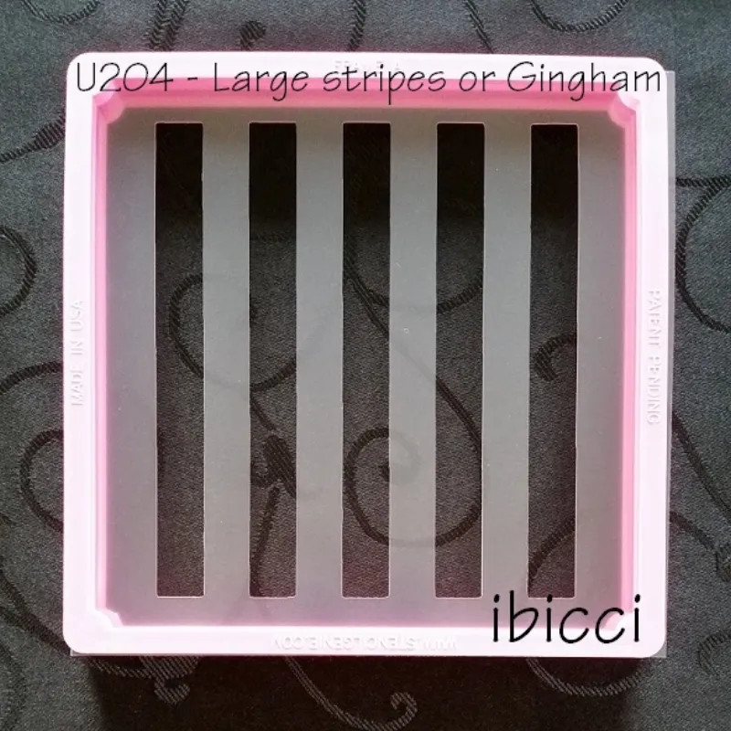 Large stripes stencil