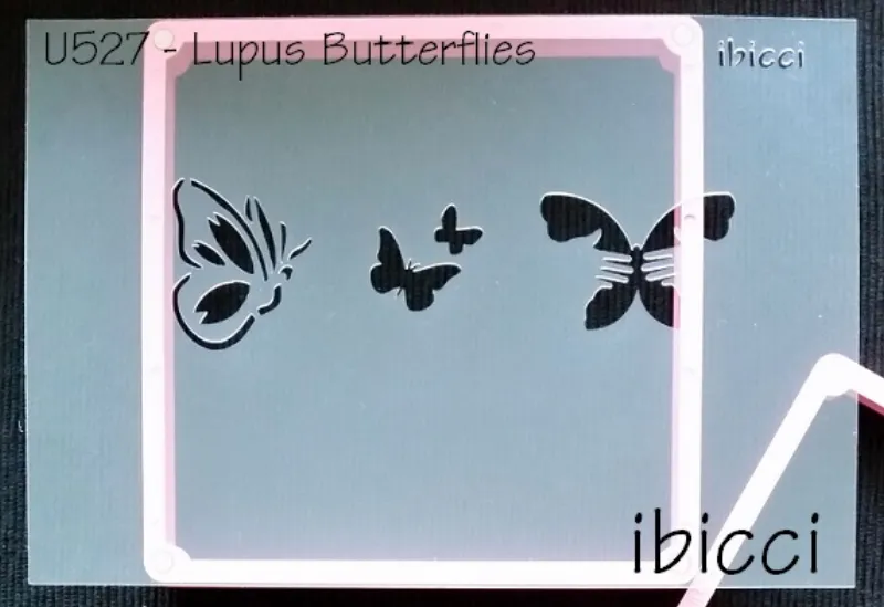 ibicci Lupus Butterflies stencil