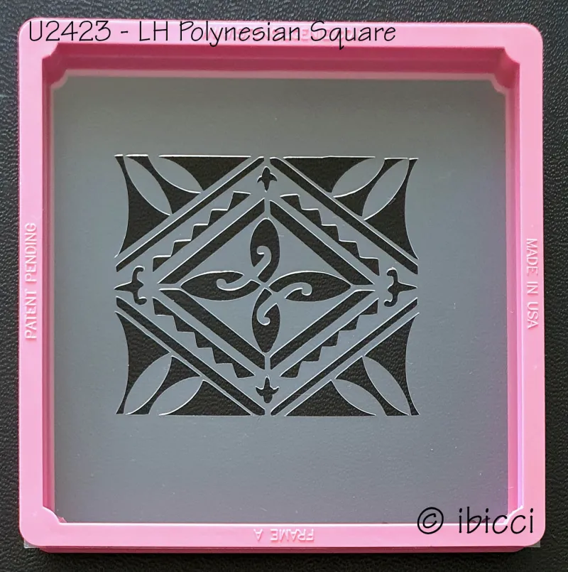 ibicci LH Polynesian Square cookie stencil