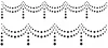 ibicci Cake Dots Swag stencil - 2 sizes on one stencil