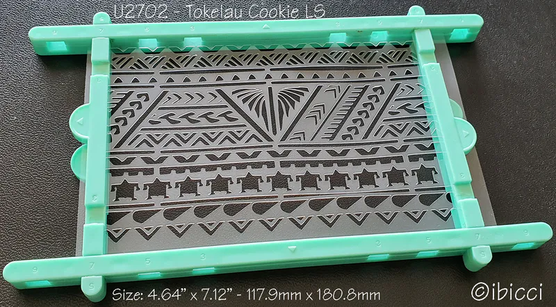 ibicci Tokelau cookie stencil - Landscape