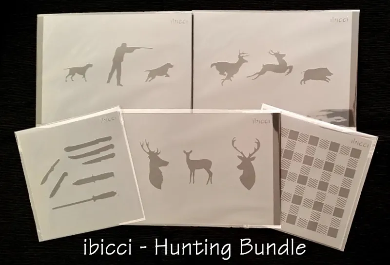 ibicci Hunting Stencils - 5 stencil Bundle