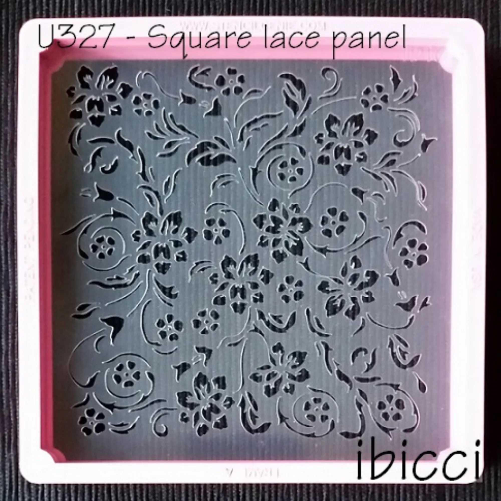 ibicci Lace Square Panel stencil