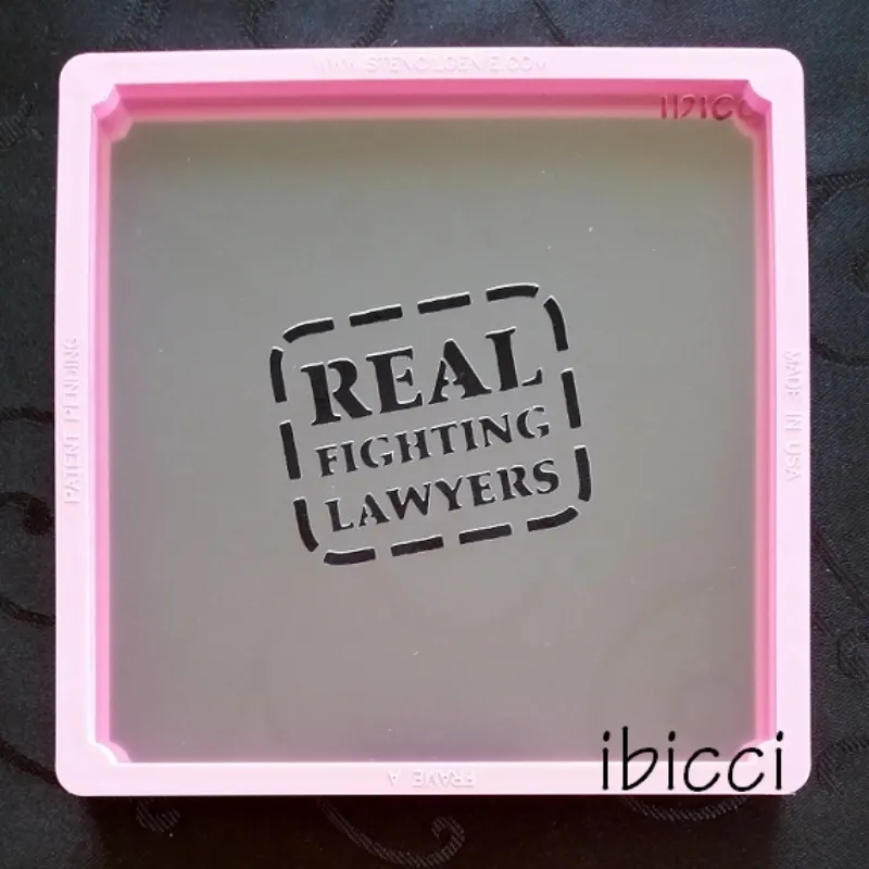 Real Fighting Lawyers custom stencil