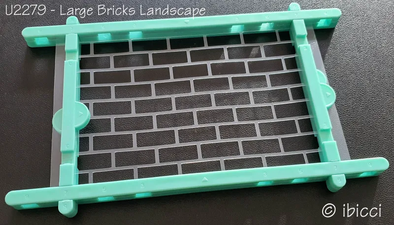 ibicci Large Bricks Landscape cookie stencil