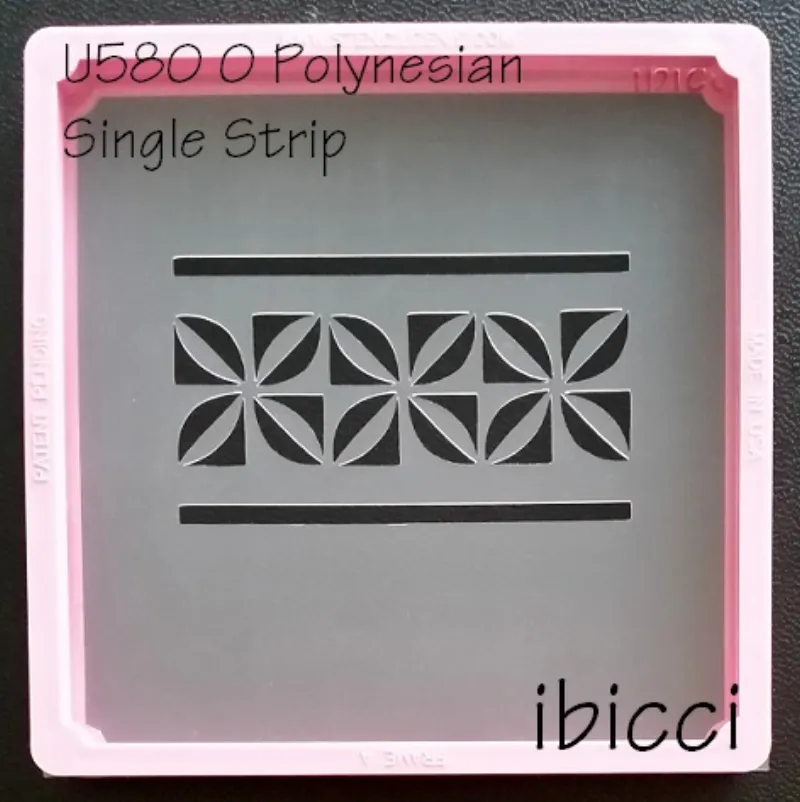 Polynesian Single Strip stencil
