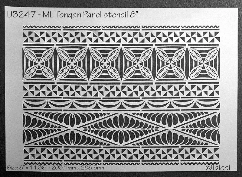 ibicci ML Tongan Panel 8" stencil