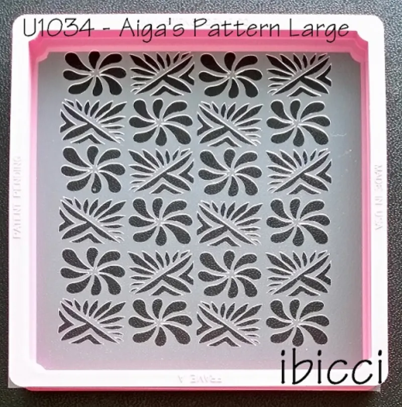 ibicci Aiga's Samoan Pattern Cookie Stencil - Large Square
