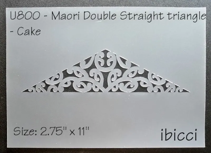ibicci Maori Double Straight Triangle Cake stencil