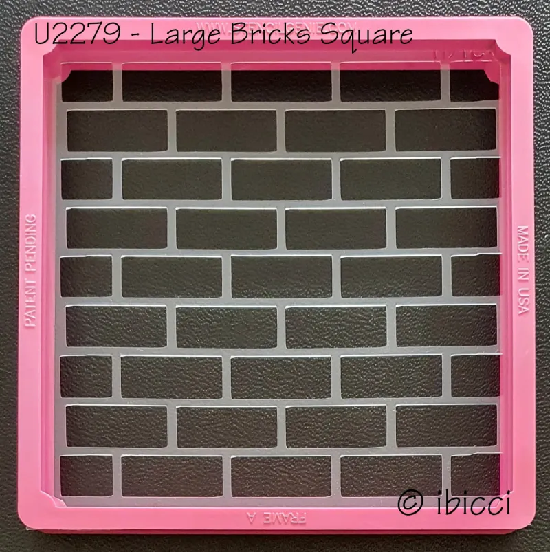 ibicci Large Bricks square cookie stencil