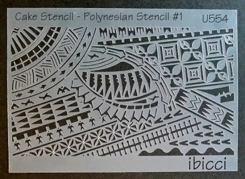 ibicci Polynesian Cake Stencil
