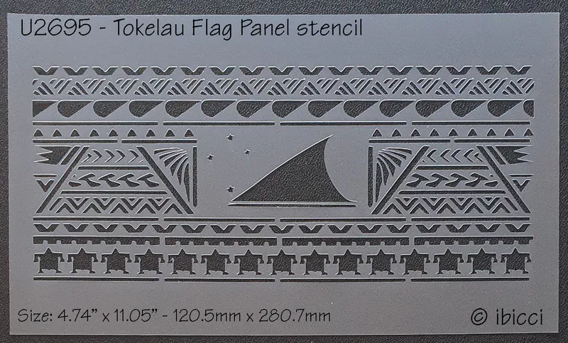 ibicci Tokelau Flag Panel stencil